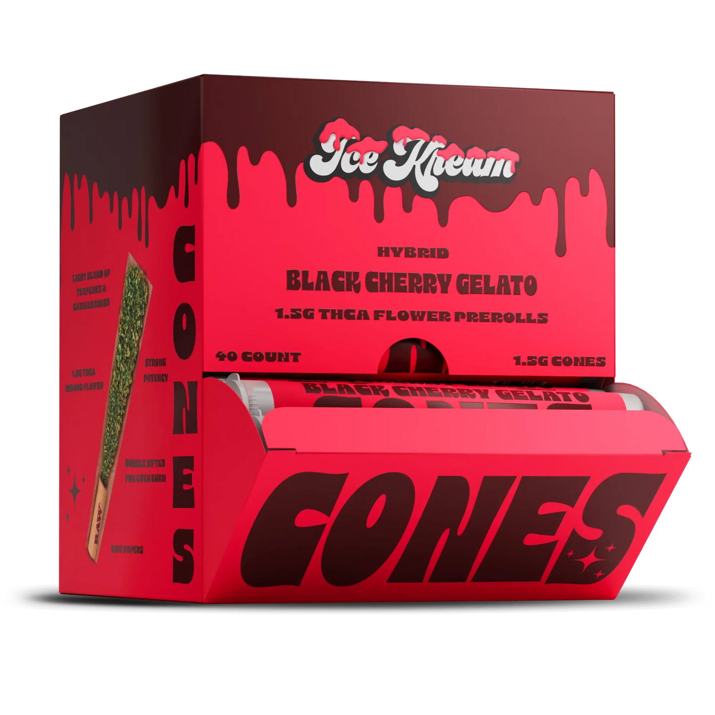 Ice Kream THCA 1.5G Pre-roll CONES (40 Count Display)