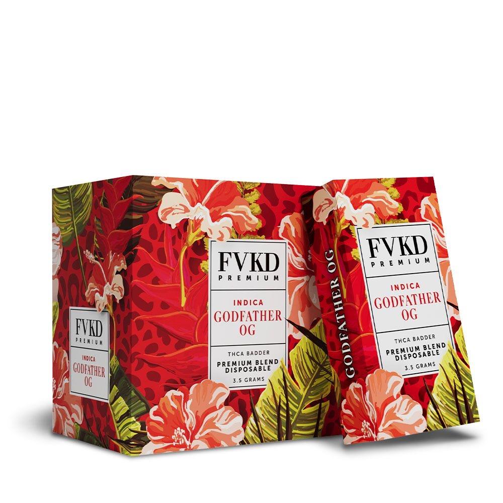 FVKD Premium THCA Badder Disposables 3.5G (6pk Display)