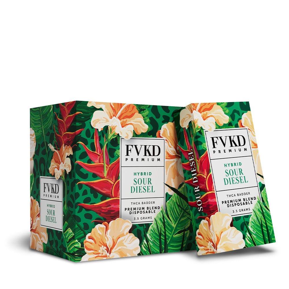 FVKD Premium THCA Badder Disposables 3.5G (6pk Display)