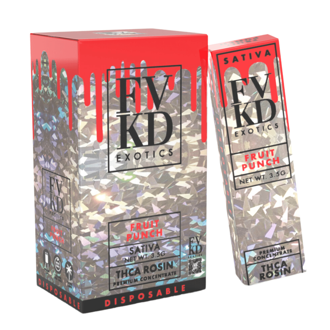 FVKD Exotics THCA Live Rosin 3.5G Disposable (6-Pack Display)