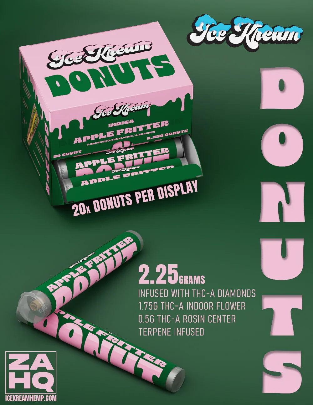 Kream 2.25G THC-A Donuts (20pk-Display)