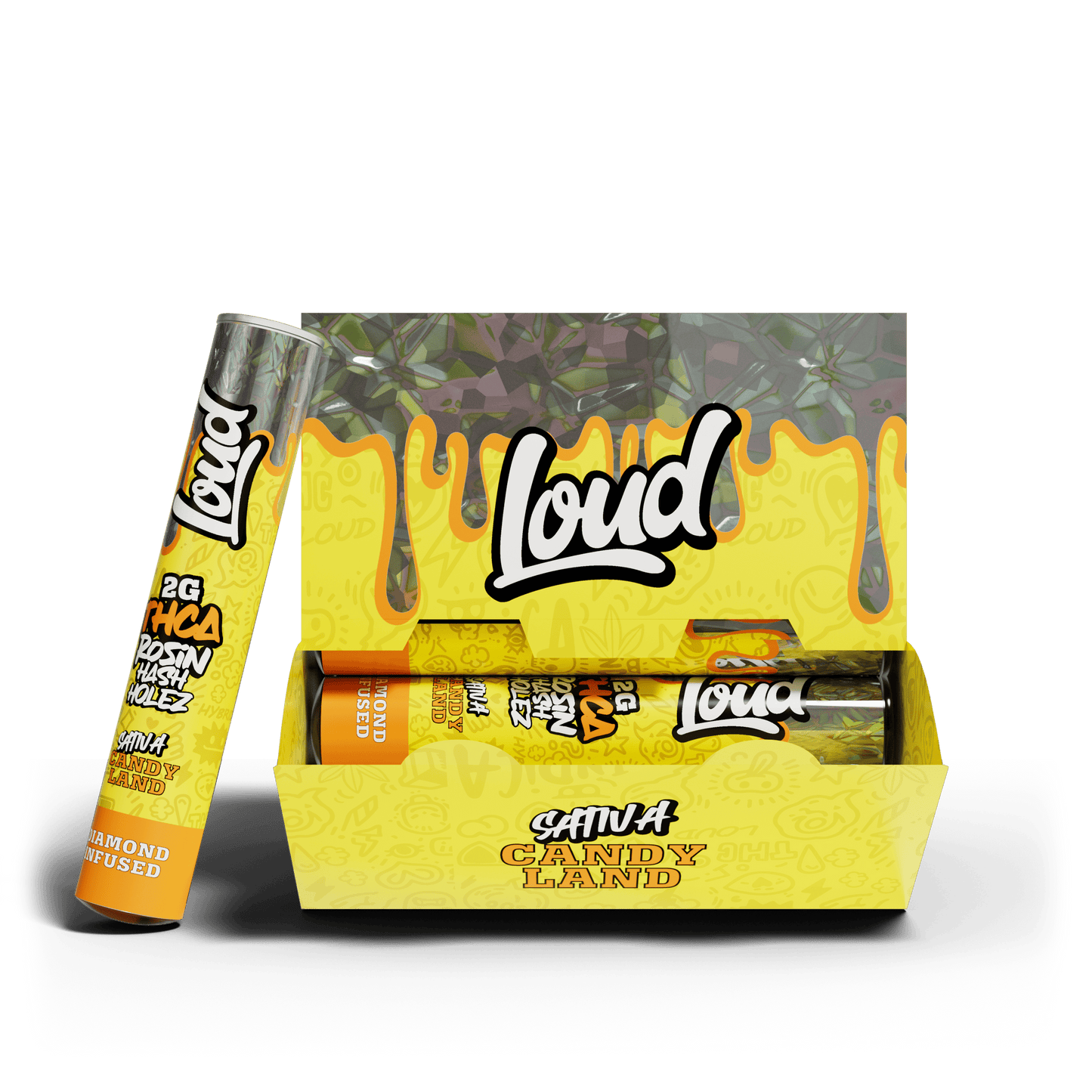 LOUD 2G THC-A Rosin Hash Holes (20pk Display)