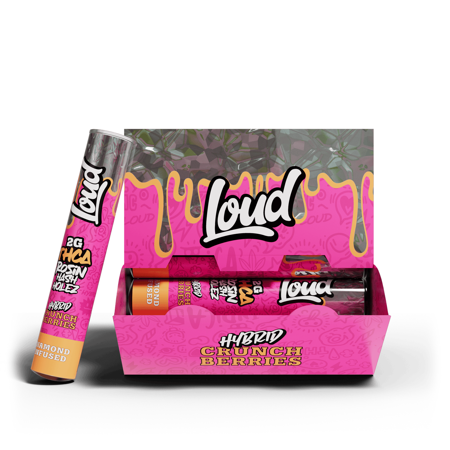 LOUD 2G THC-A Rosin Hash Holes (20pk Display)
