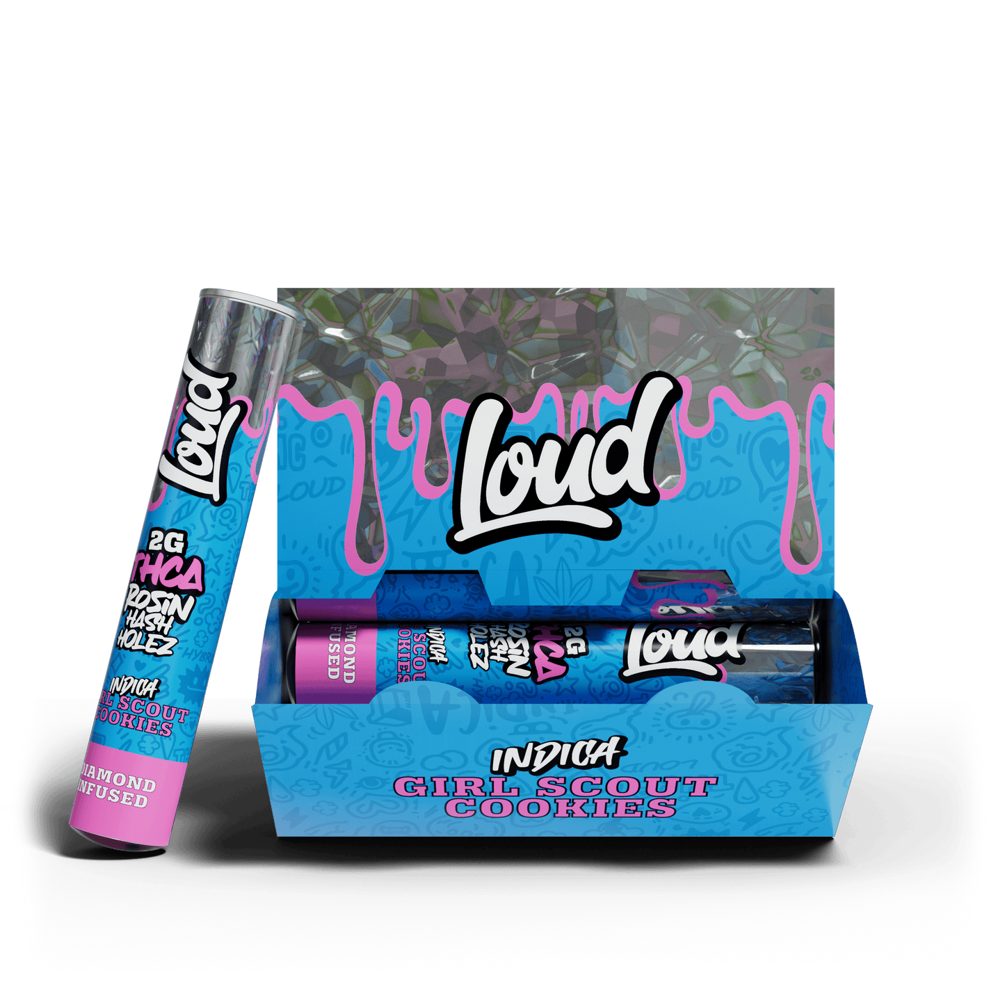 LOUD 2G THC-A Rosin Hash Holes (20pk Display)