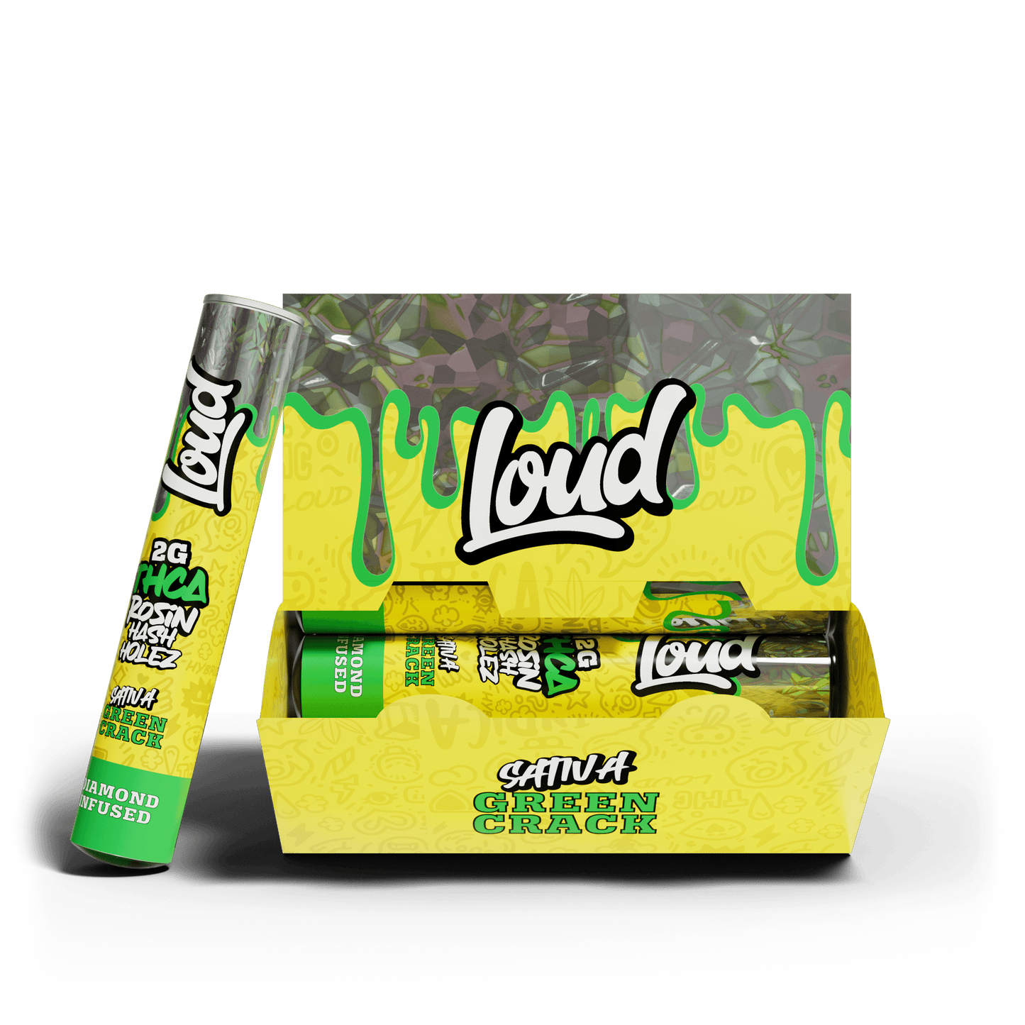 LOUD 2G THC-A Rosin Hash Holes (20pk Display)