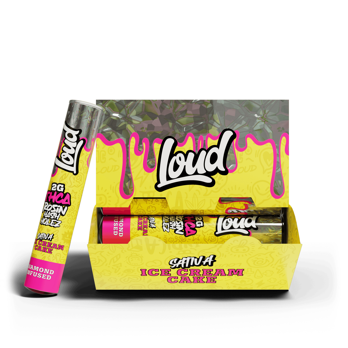 LOUD 2G THC-A Rosin Hash Holes (20pk Display)