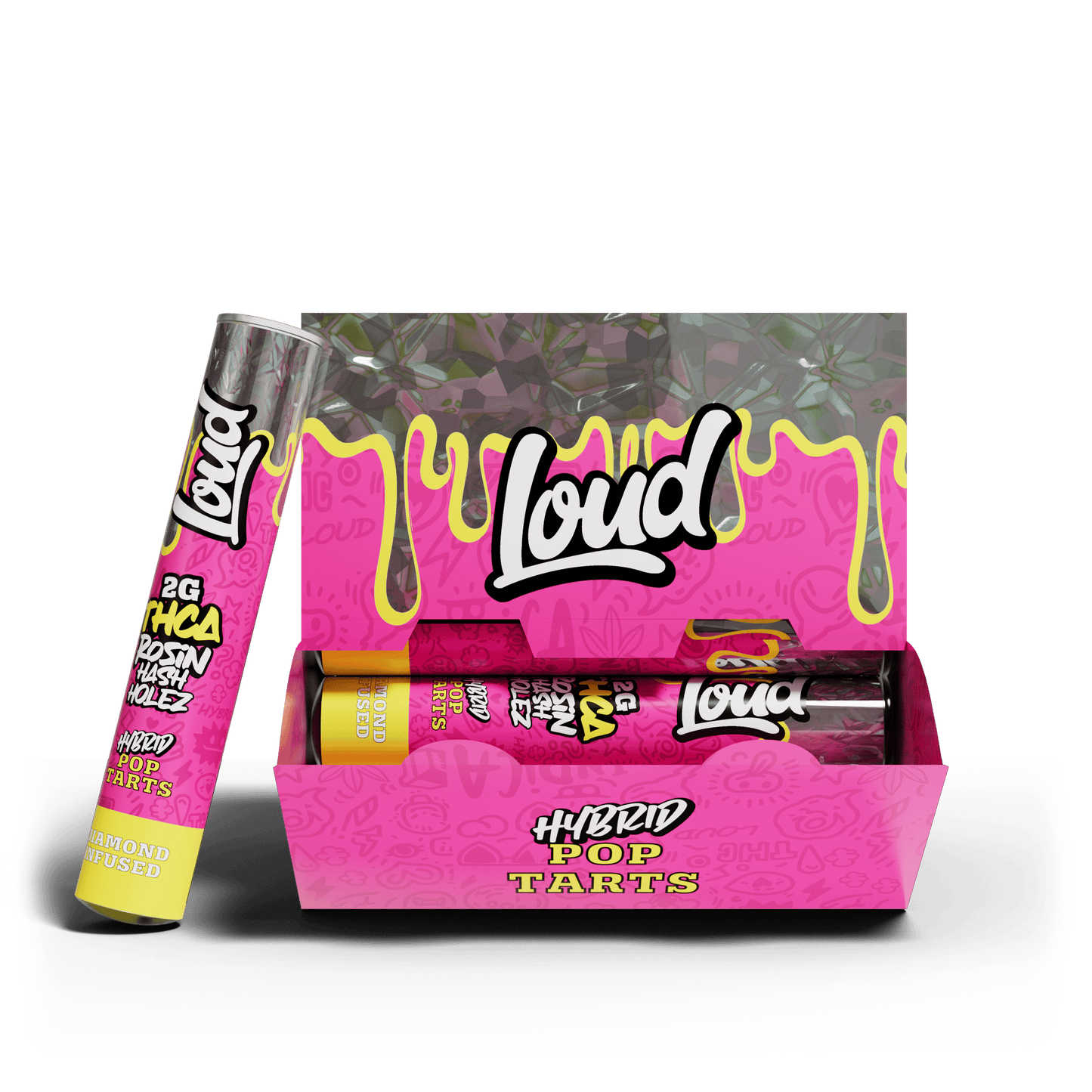 LOUD 2G THC-A Rosin Hash Holes (20pk Display)