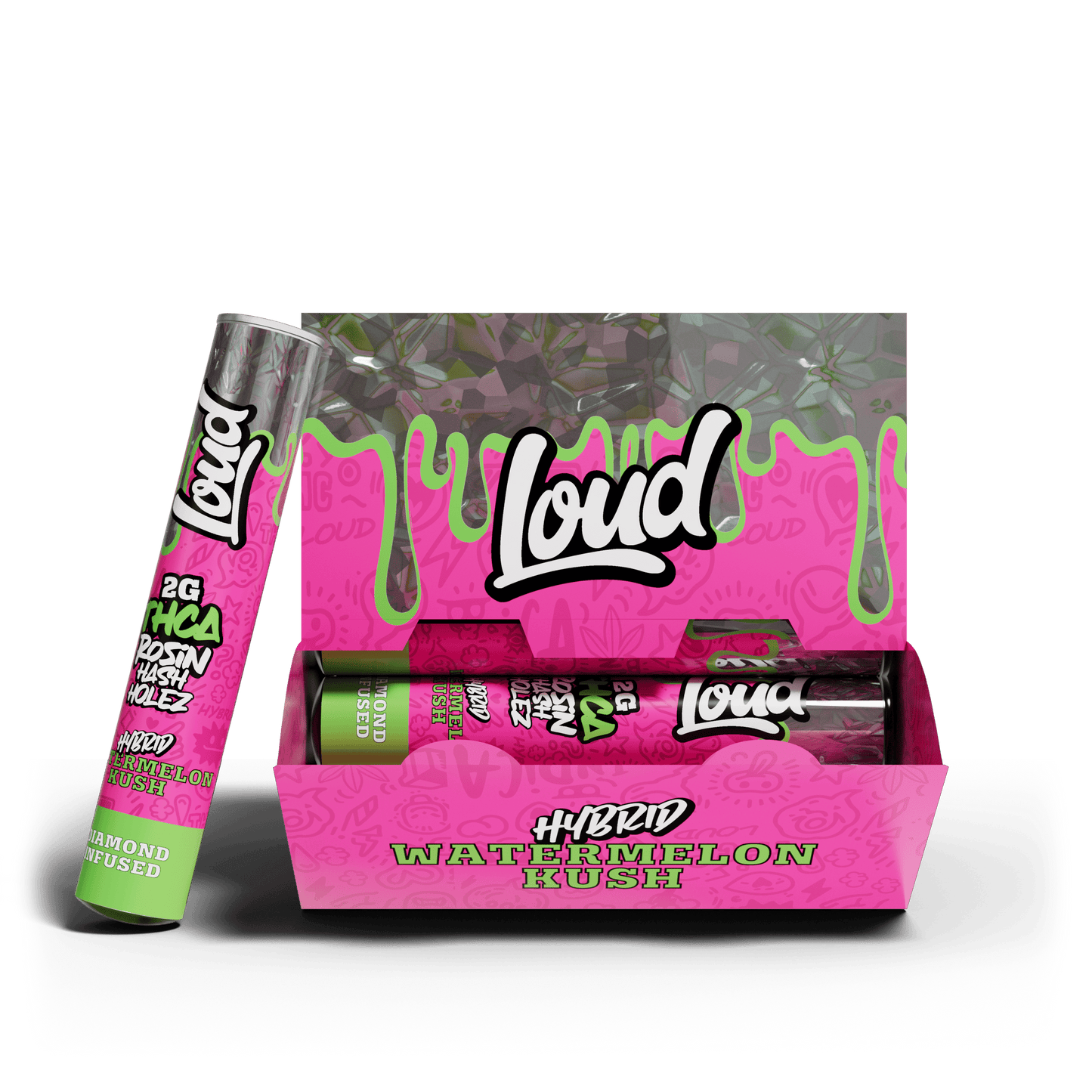 LOUD 2G THC-A Rosin Hash Holes (20pk Display)
