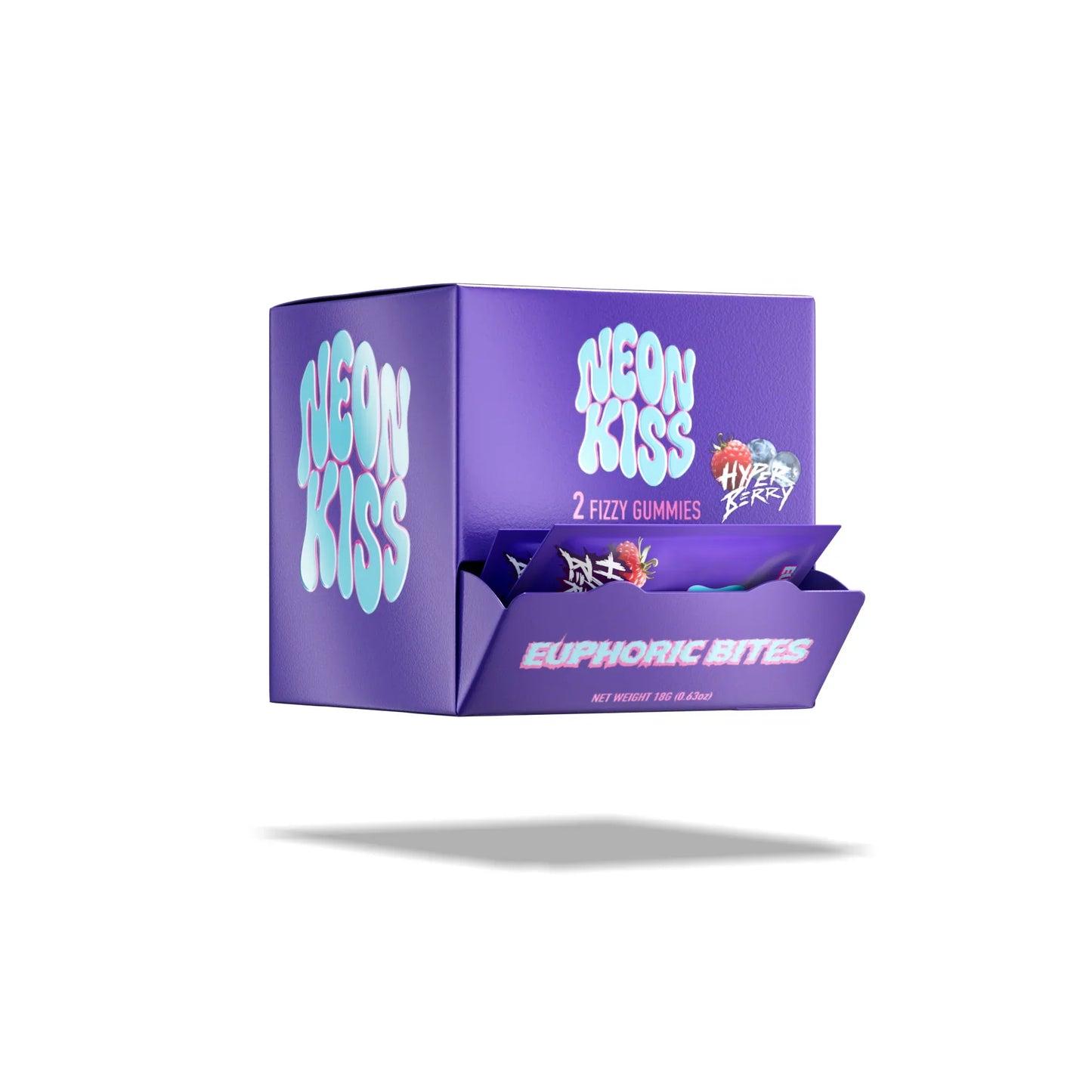 NEON KISS EUPHORIC 2PK GUMMIES (30PK DISPLAY)