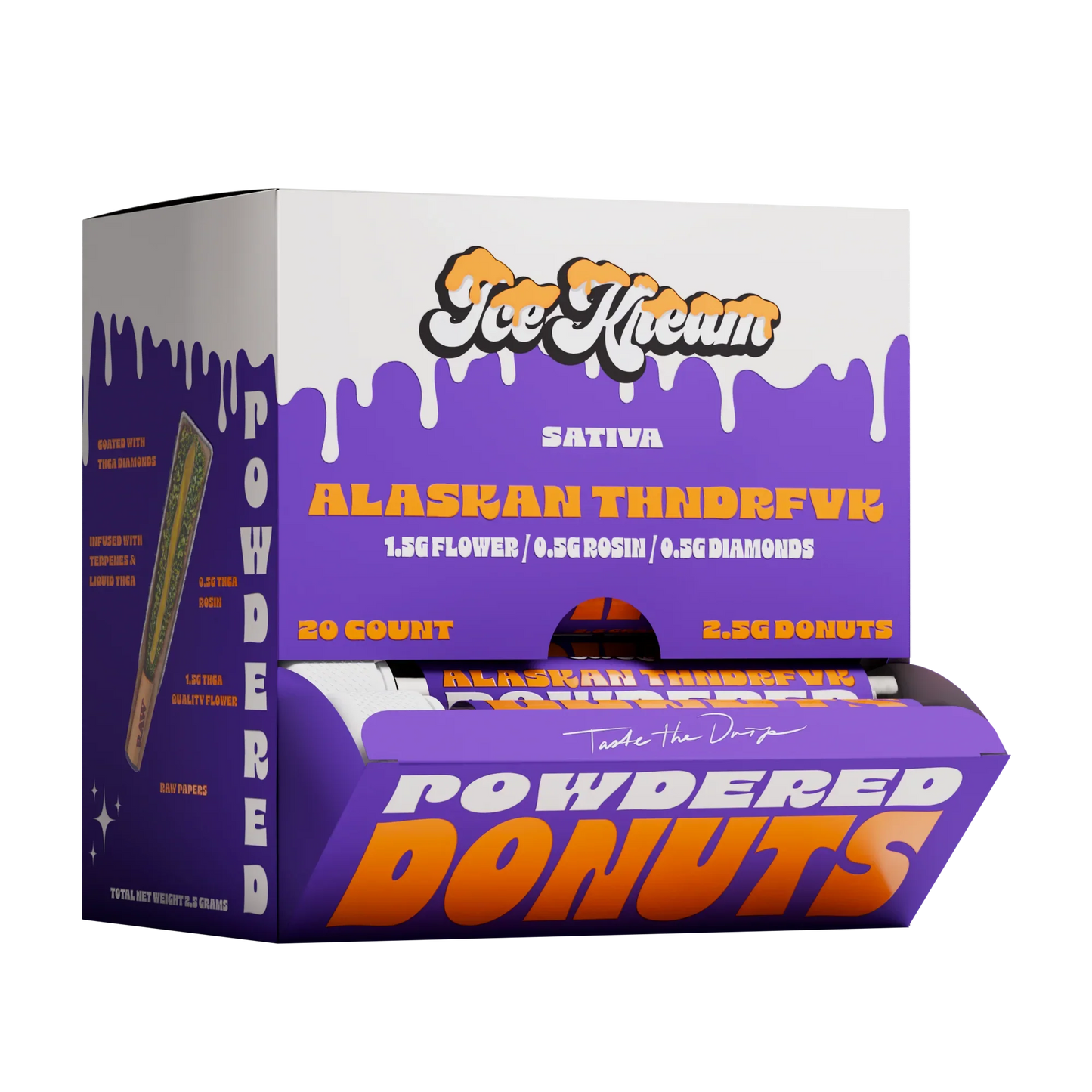 Kream 2.5G THC-A Powdered Donuts (20pk-Display)