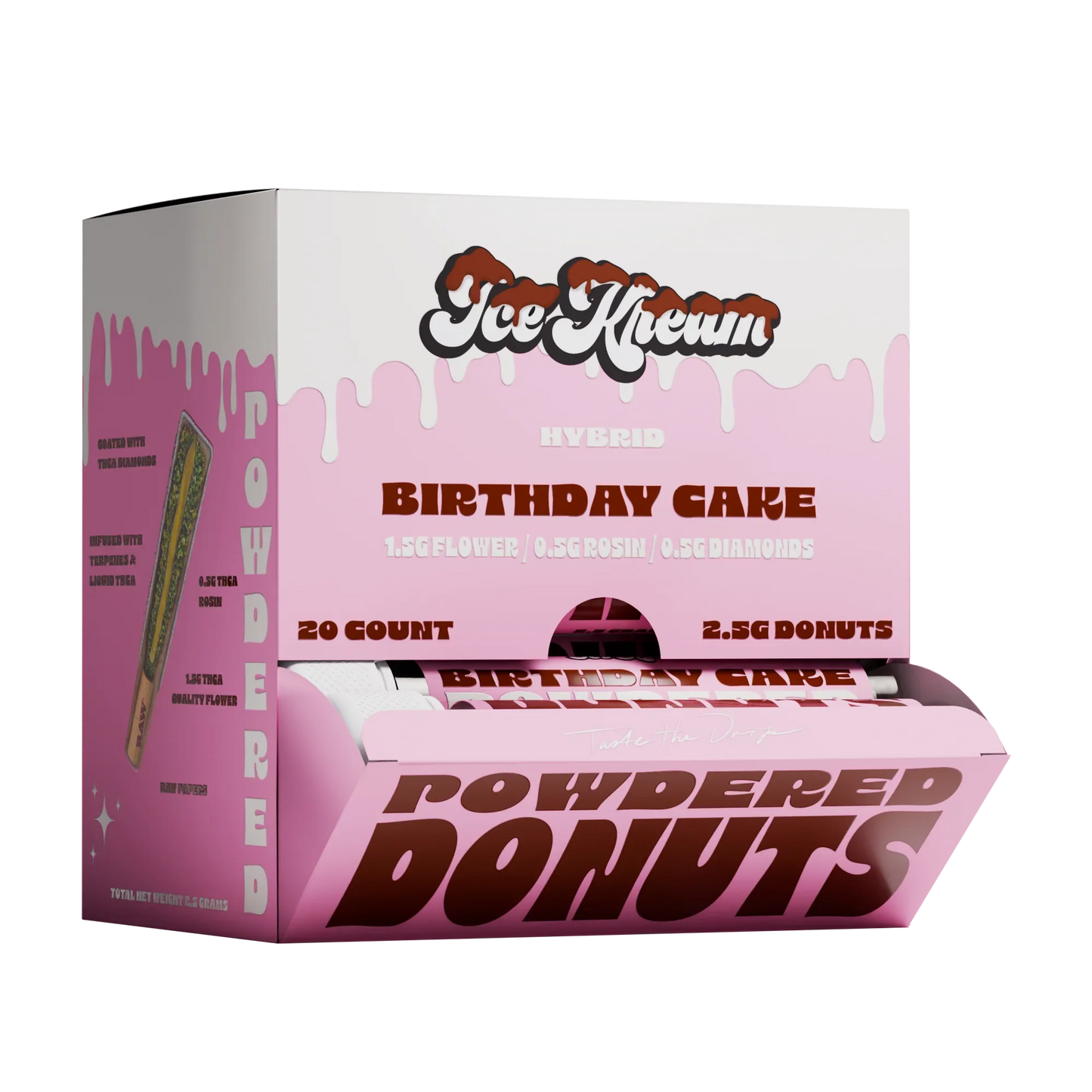 Kream 2.5G THC-A Powdered Donuts (20pk-Display)