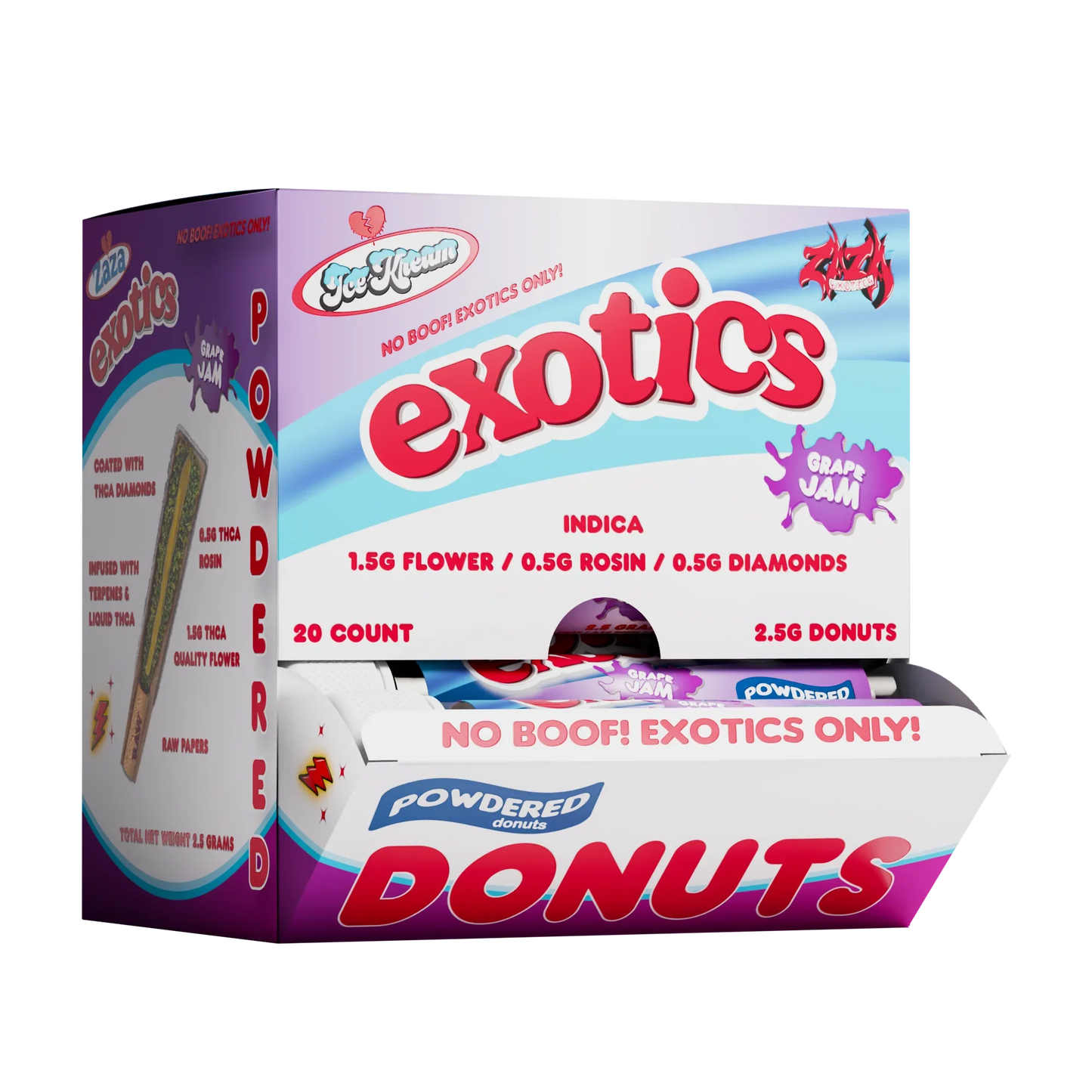 Ice Kream EXOTICS THC-A Donut Hash Holes (20pk Display)