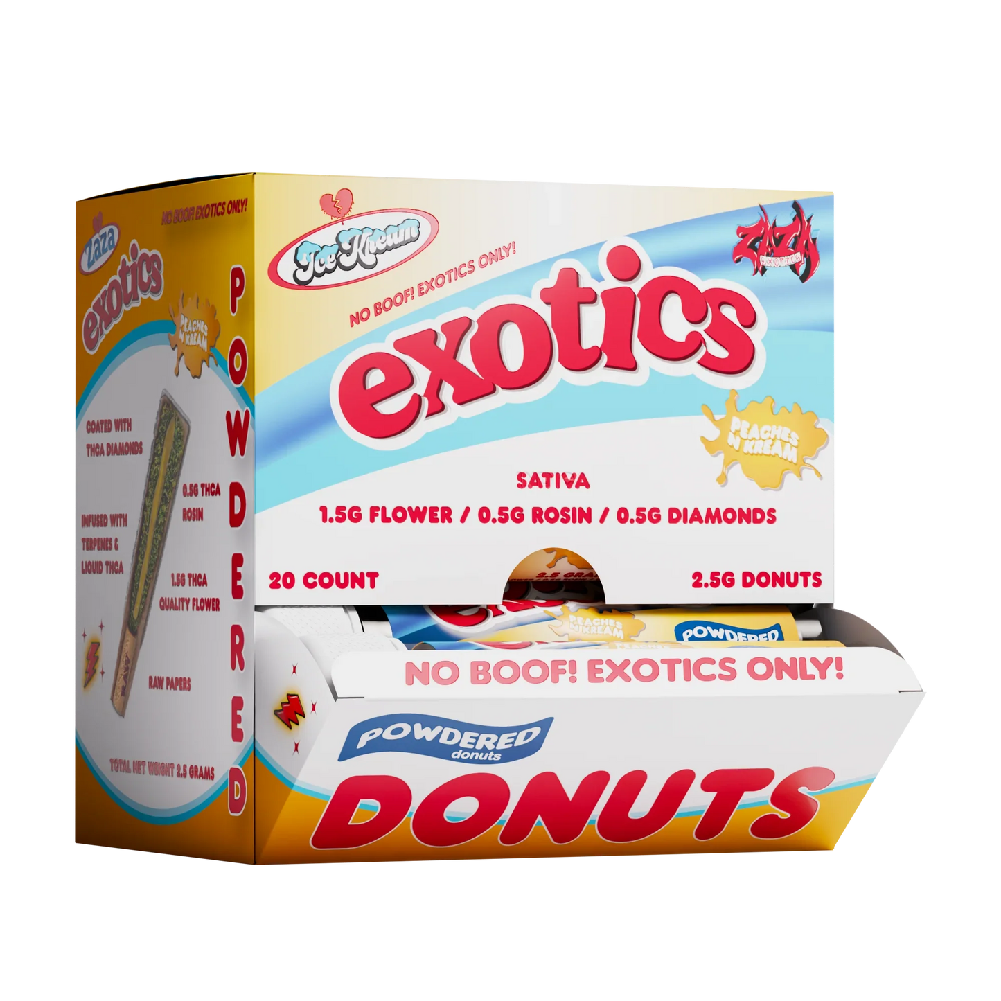 Ice Kream EXOTICS THC-A Donut Hash Holes (20pk Display)
