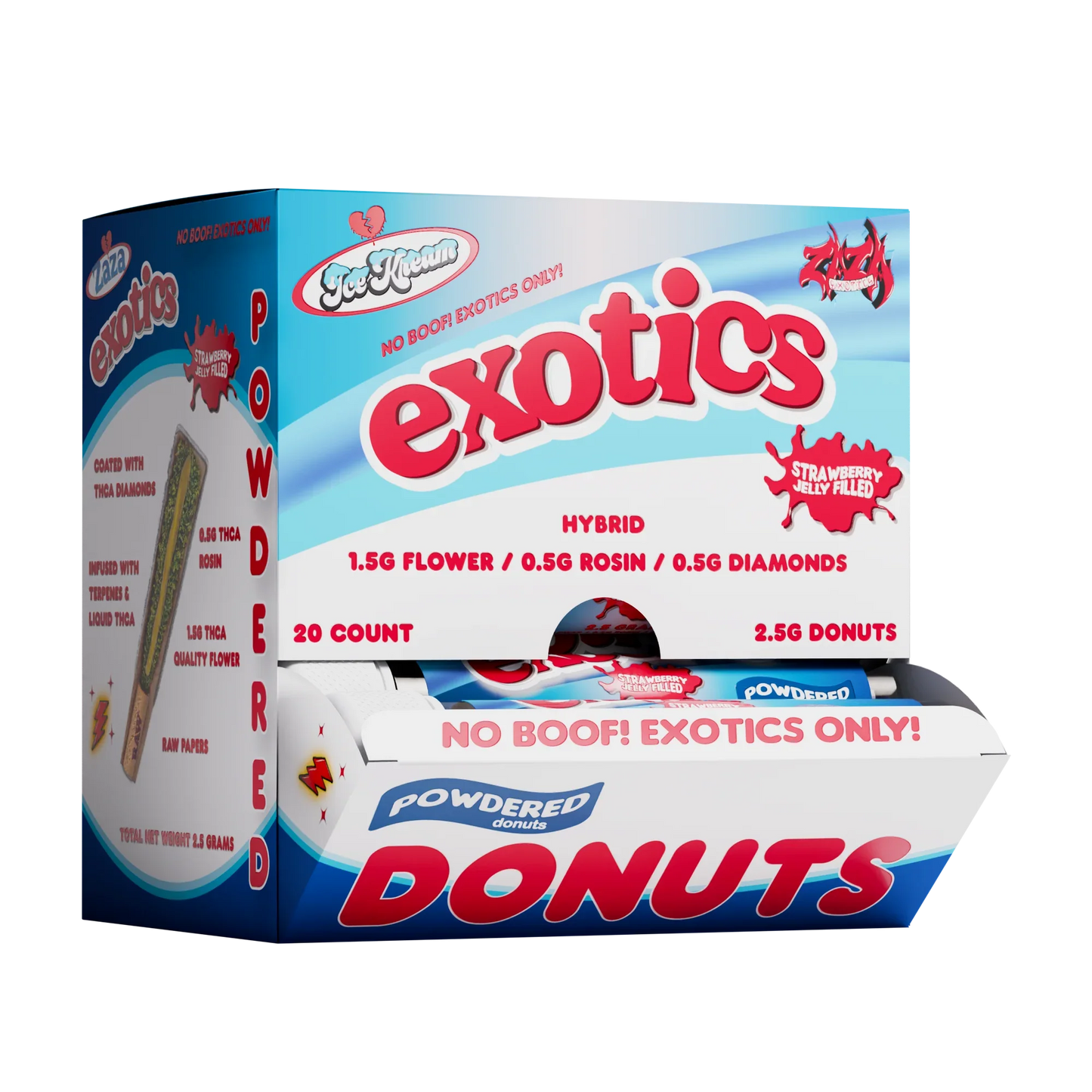 Ice Kream EXOTICS THC-A Donut Hash Holes (20pk Display)