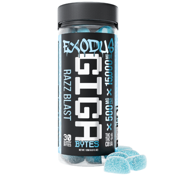 Exodus Gigabyte THCA Gummies 15,000mg (6-Pack Display)