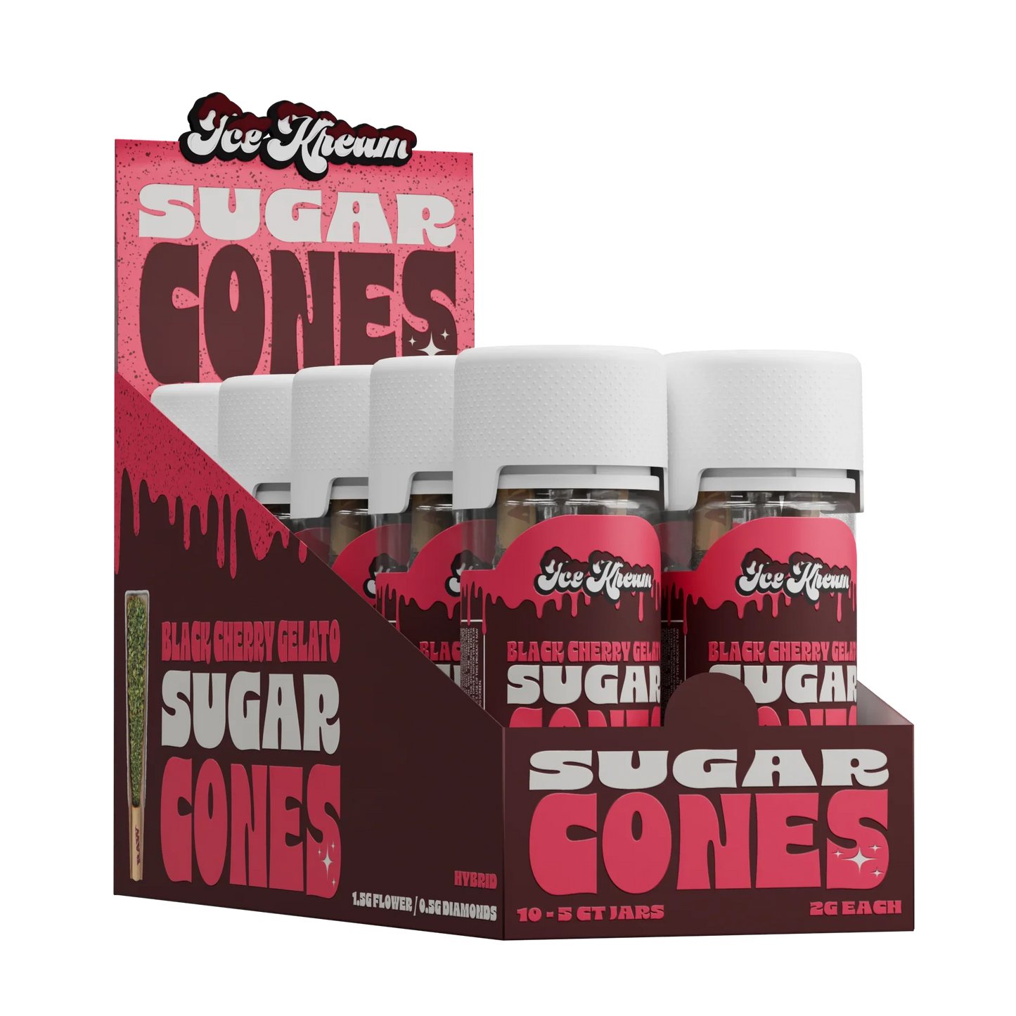 ICE CREAM THC-A 2G SUGAR CONES (10pk-Display)
