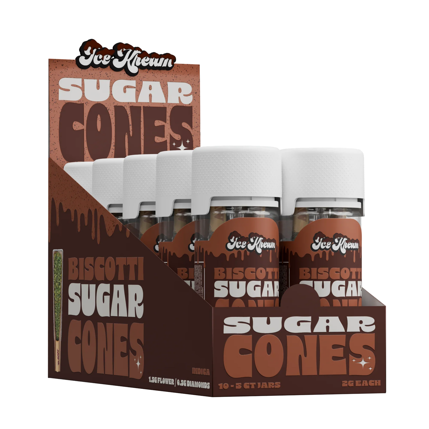 ICE CREAM THC-A 2G SUGAR CONES (10pk-Display)