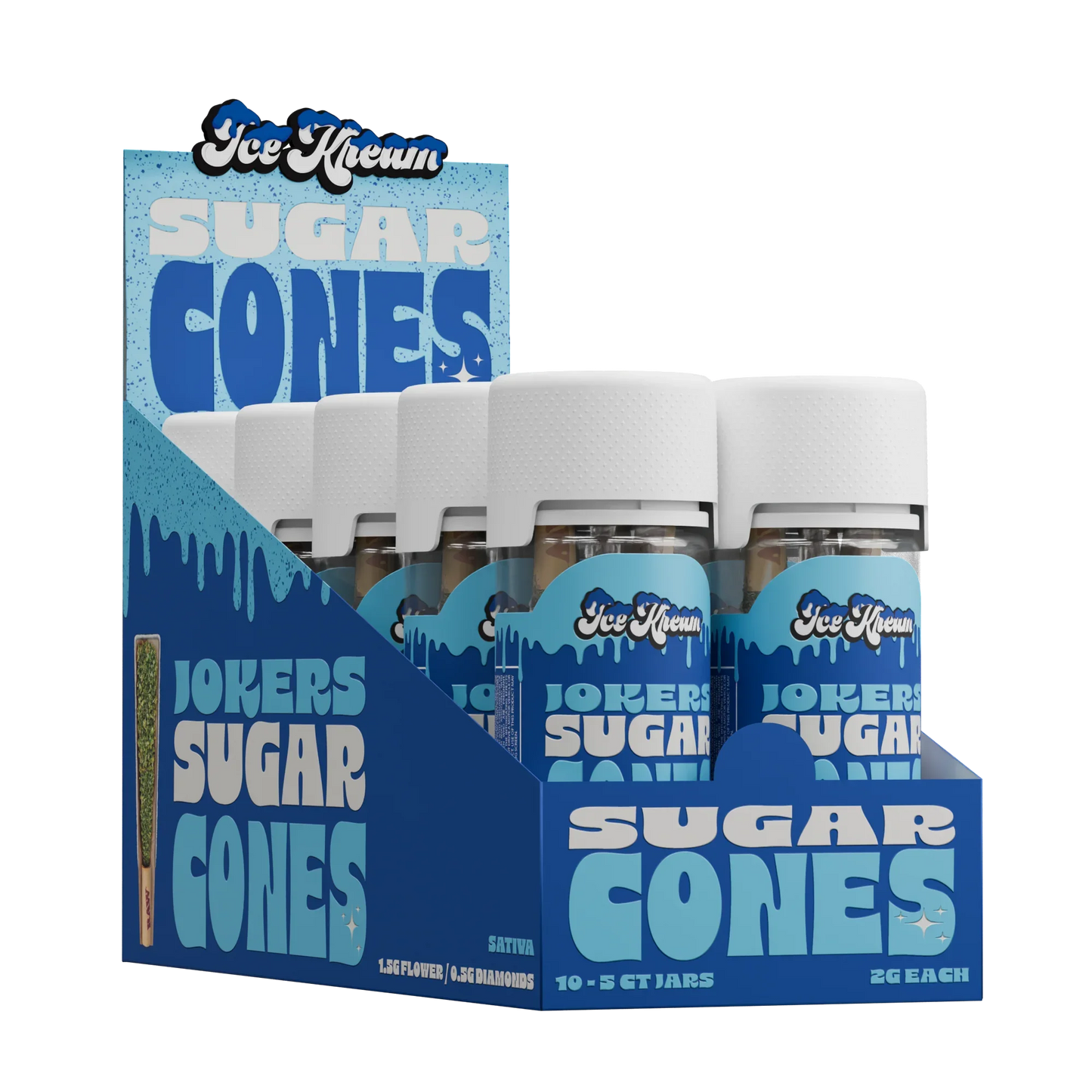 ICE CREAM THC-A 2G SUGAR CONES (10pk-Display)