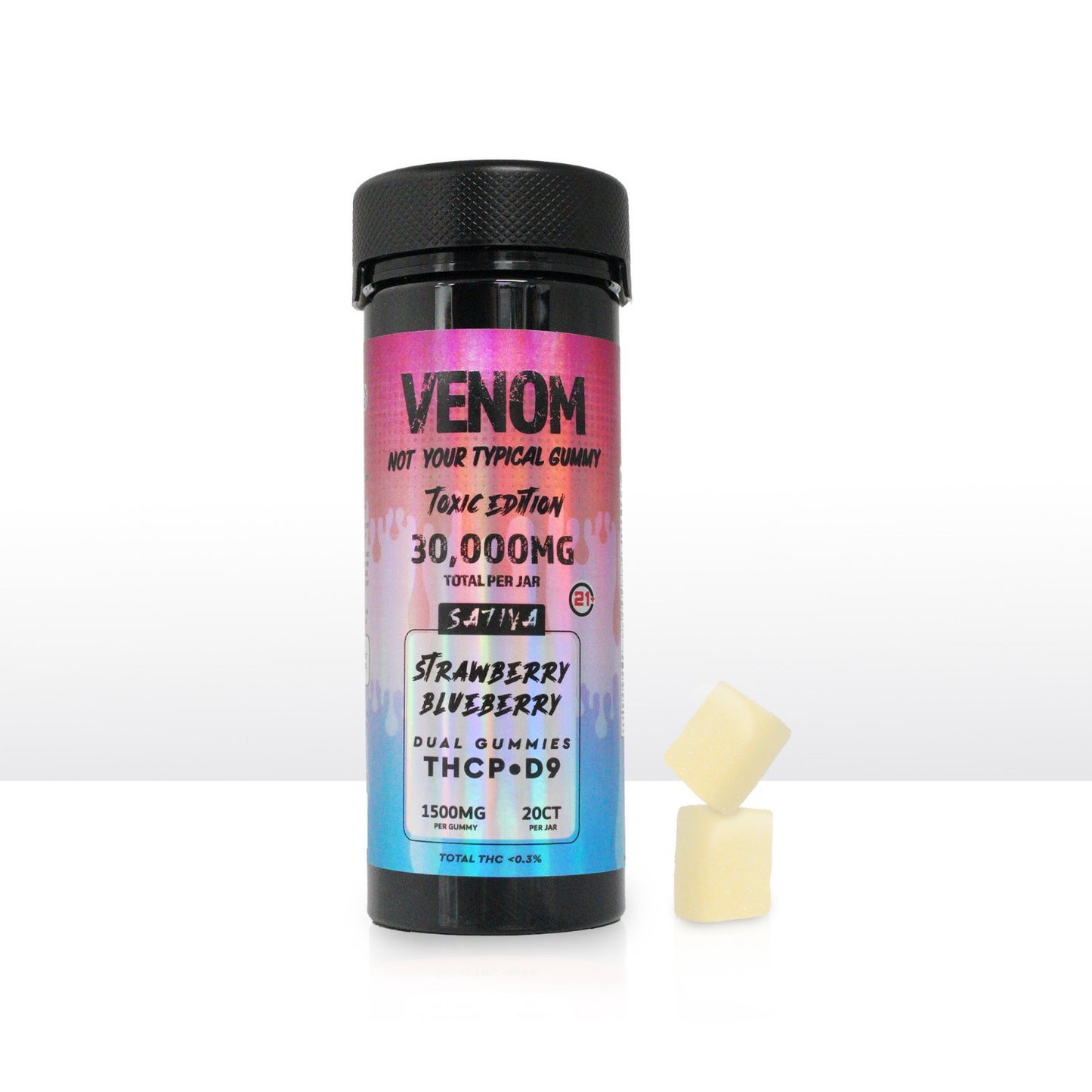 VENOM 30,000mg D9/THCP Gummies (20CT JAR)