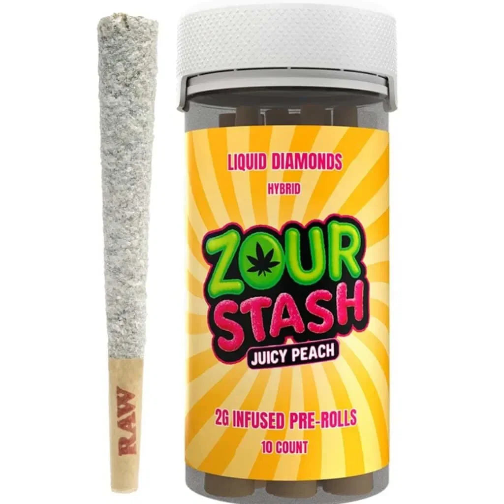 Zour Stash Liquid Diamond THCA Pre-Roll 2G (10ct Jars)