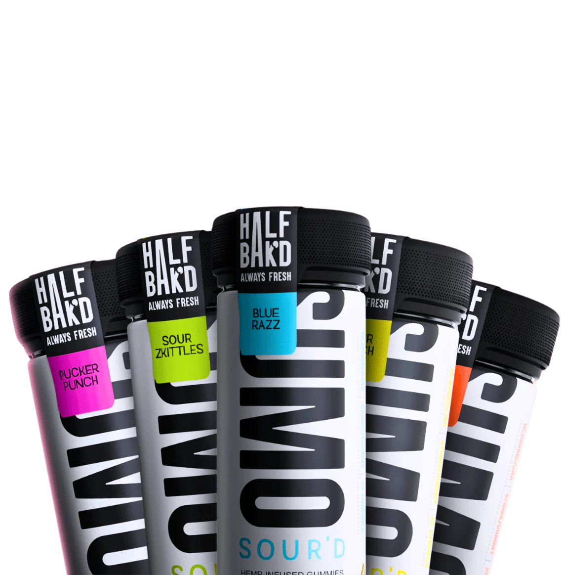 Half Bak'd SUMO D9 SOUR'D Gummies 10,000mg (6-Pack Display)