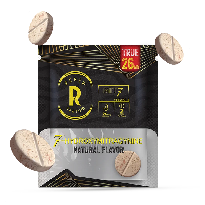 Renew Kratom 7-OH Tablets 26mg 20Ct Display