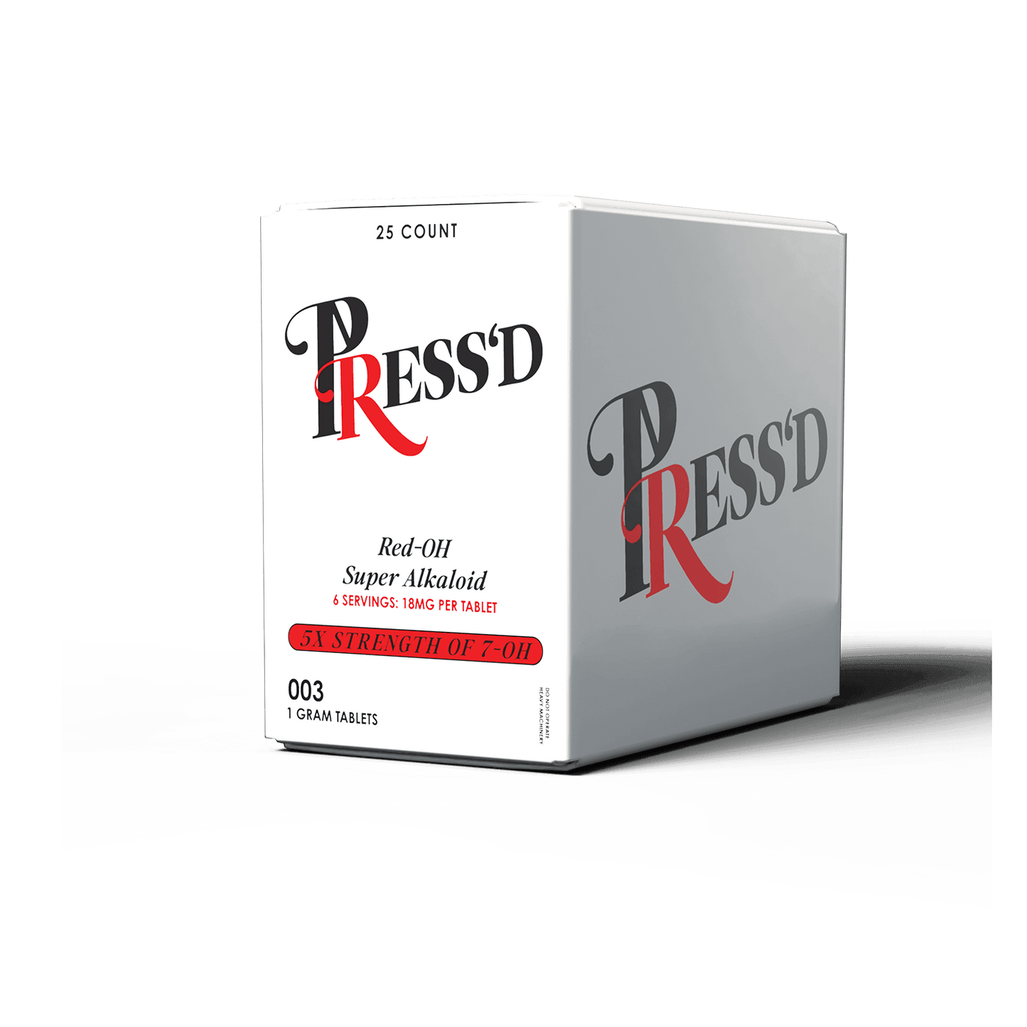 Press'd Red-OH Kratom Tablets (25-Pack Display) - CHC Distro