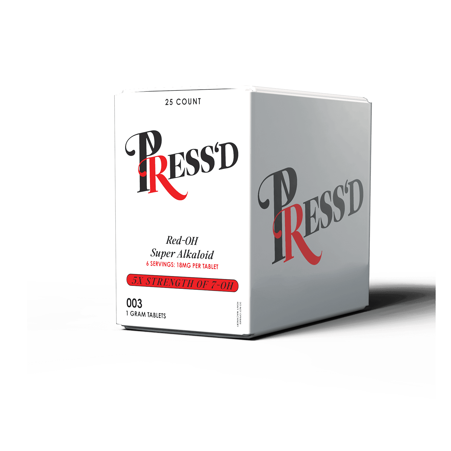 Press'd Red-OH Kratom Tablets (25-Pack Display) - CHC Distro