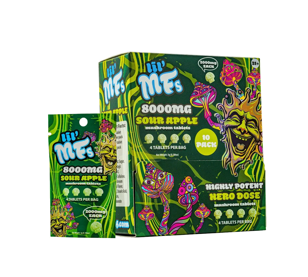 LIL MF's Mushroom 4pk Tablets (10pk-Display)