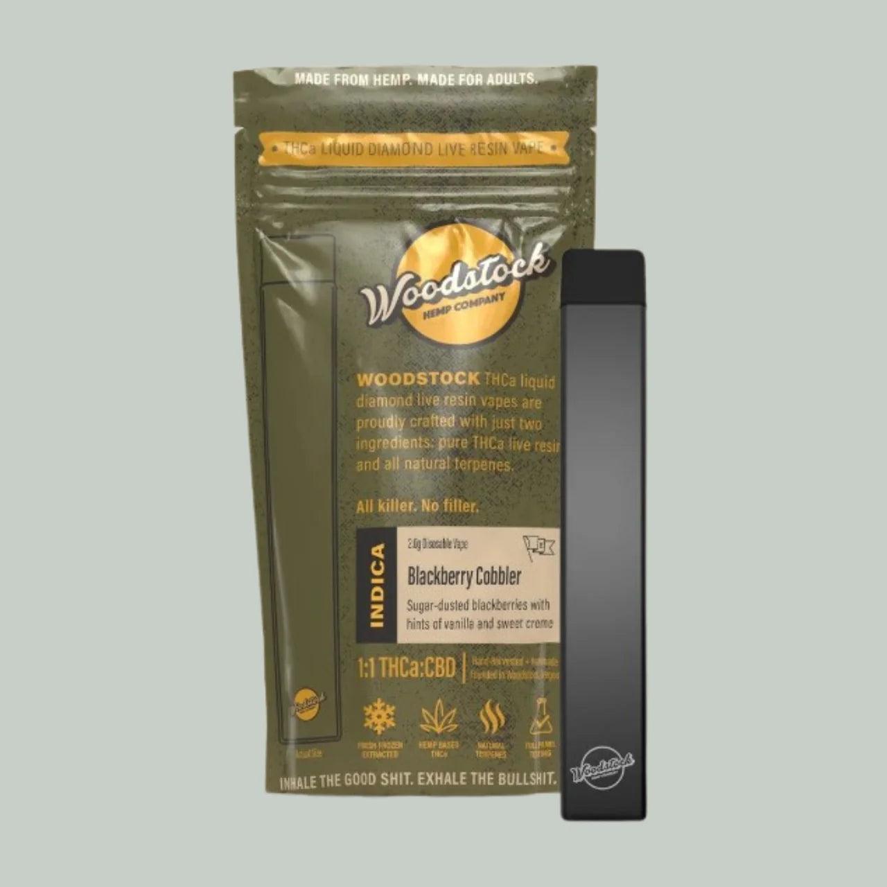 Woodstock THCA Liquid Diamond 2G Disposable (5-Pack Display)