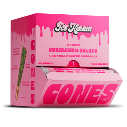 Ice Kream THCA 1.5G Pre-roll CONES (40 Count Display)