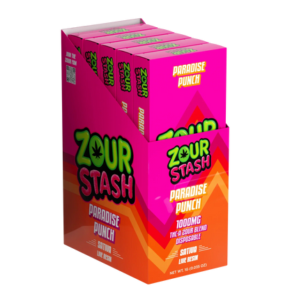 Zour Stash THC-A 1G Live Resin Disposable (5pk Display)