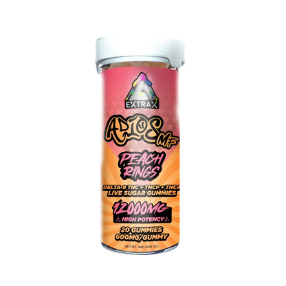Delta Extrax Adios MF 12,000Mg THCA Gummies (6-Pack Display)