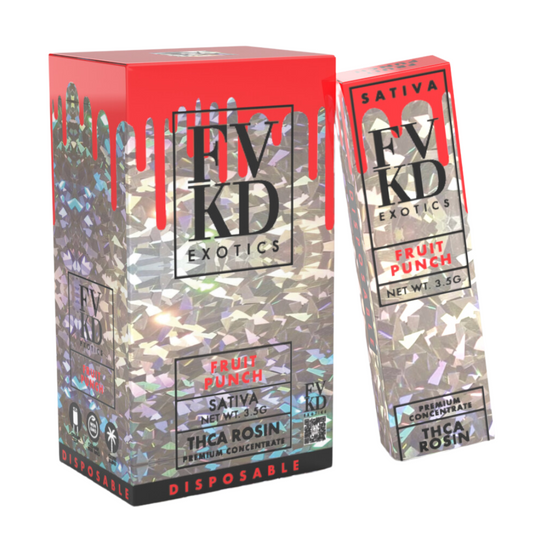 FVKD Exotics THC-A Live Rosin 3.5G Disposable (6-Pack Display)