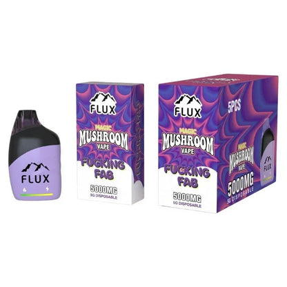 Flux Mushroom Disposable 5G 5pk Display CHC Distro CHC Distro Flux Mushroom Disposable 5G 5pk Display CHC Distro CHC Distro