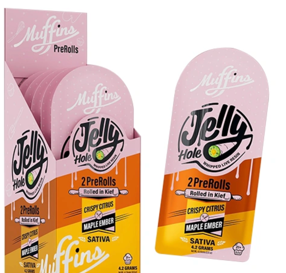 Muffins Jelly Hole 2G THC-A 2PK Pre-rolls (5pk Display)