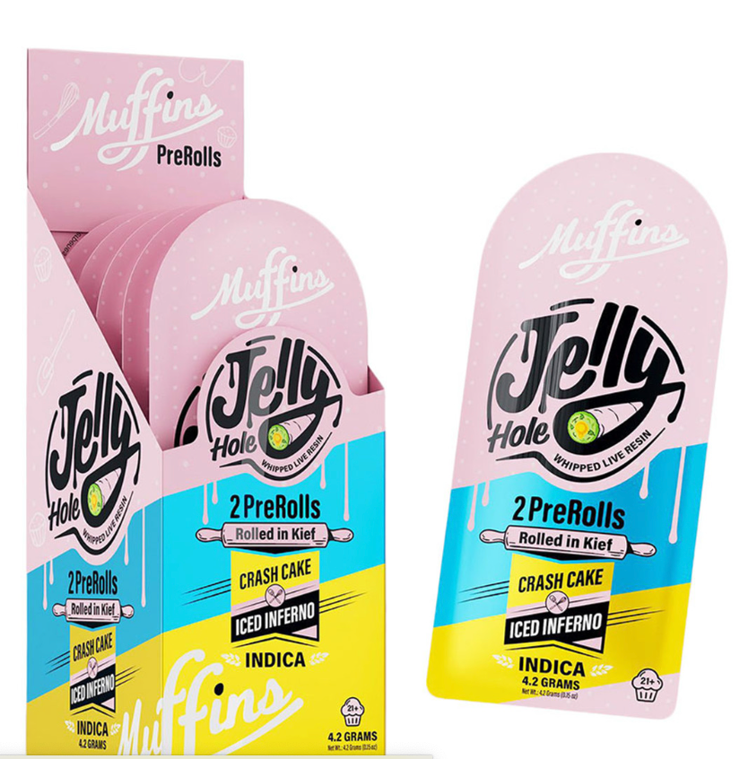 Muffins Jelly Hole 2G THC-A 2PK Pre-rolls (5pk Display)