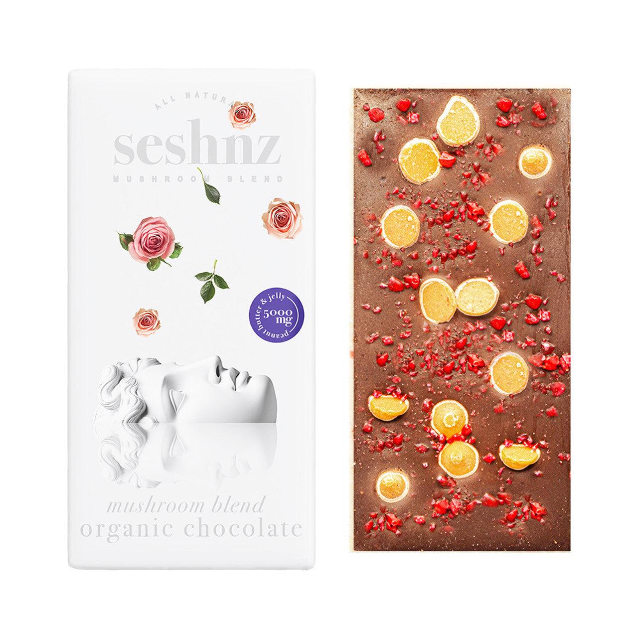 Seshnz 5000mg Mushroom Chocolate Bar (5pk Display)