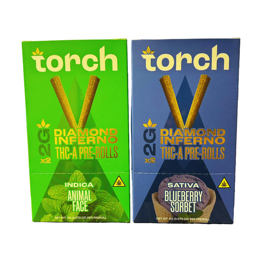 TORCH Diamond Inferno 2Pk THC-A Pre-rolls (10pk Display)