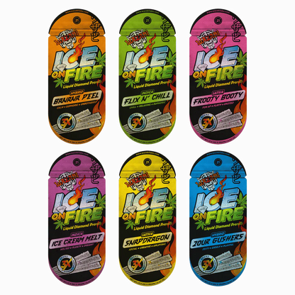 Wazabi 3ct Ice on Fire 2G THCA Pre-roll (5pk Display)