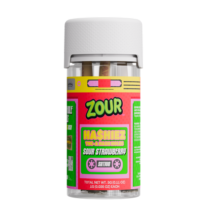 Zour Stash 1GX3pk THC-A Ha$hiez Pre-rolls (10pk Display)