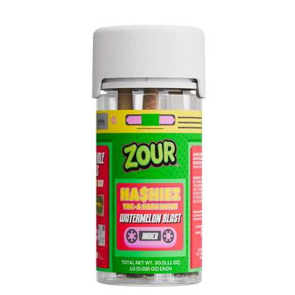 Zour Stash 1GX3pk THC-A Ha$hiez Pre-rolls (10pk Display)