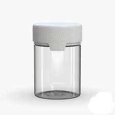 Bulk Clear Jars W/ White Lid (100pk) - CHC Distro