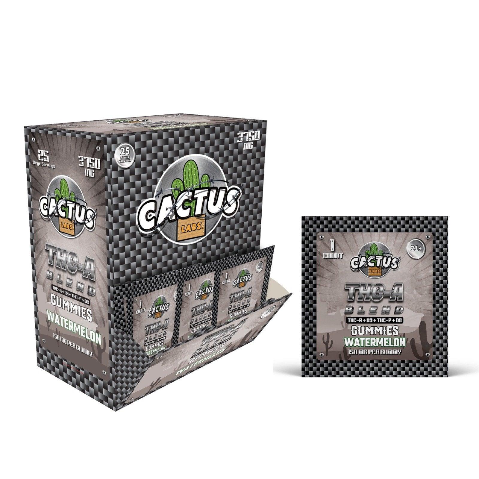 Cactus Labs THCA Gummies (Single pack Displays) (25 units) - CHC Distro