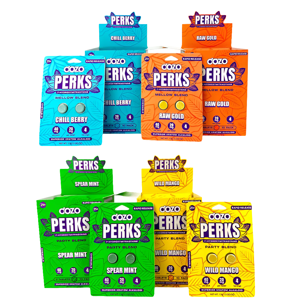 Dozo 7-Hydroxy Perks 2Ct (10-Pack Display)