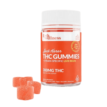 Erth Wellness D9 Strain Specific Live Resin Gummies (6pk Display)