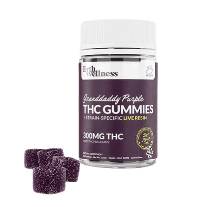 Erth Wellness D9 Strain Specific Live Resin Gummies (6pk Display)