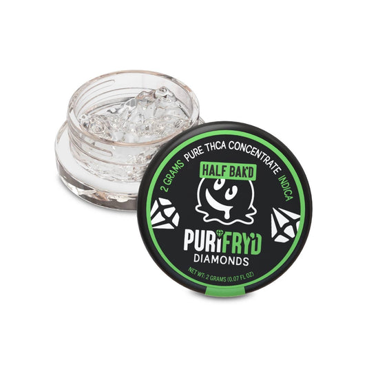 Half Bak'd PURIFRYD THC-A Diamonds 2G (6-Pack Display) - CHC Distro