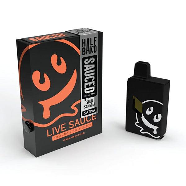 Half Bak'd SAUCE'D THC-P/THCA 4G Disposable (5-Pack Display) - CHC Distro