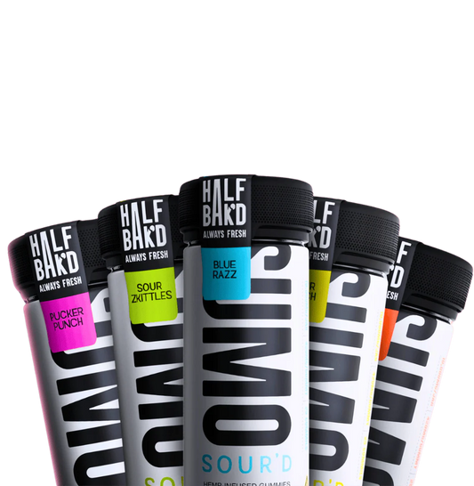 Half Bak'd SUMO D9 SOUR'D Gummies 10,000mg (6-Pack Display)